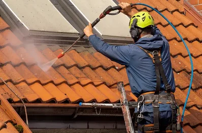 Démoussage et hydrofuge de toiture à Biches